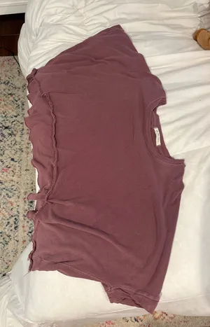 Free people maroon crop top  thumbnail 2