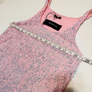 Dolls Kill Club Exx Celestial Gaze sequinned Festival mini dress, pink, M, NWT thumbnail 3