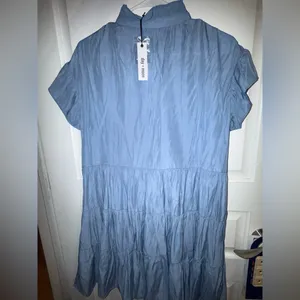 Day + Moon Blue Button-Down Dress thumbnail 2