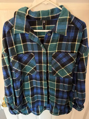 ZARA Plaid Flannel thumbnail 1