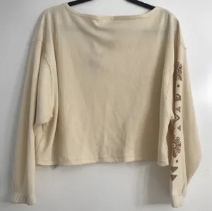 Roxy Women's Sandy Road Long Sleeve Top in Parchment size S NWT thumbnail 5