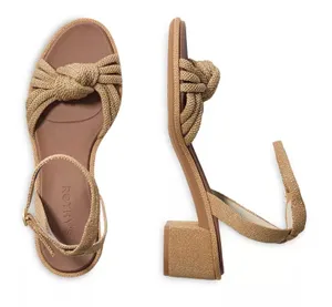 ROTHY'S The Knot Heeled Sandals in Golden Sun Size 5.5 thumbnail 1