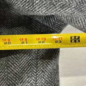 DKNY Charcoal Herringbone wool blend coat zip and button closure winter warm xl thumbnail 14