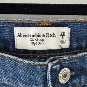 Abercrombie & Fitch Womens Size 28/6 Jeans The‎ Skinny High Rise Cotton Blend thumbnail 2