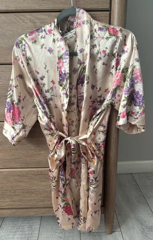 Silk robe Pink thumbnail 1