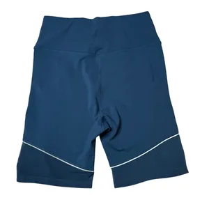 Charly High Rise Biker Shorts Compression Teal Small Hidden Pocket thumbnail 3