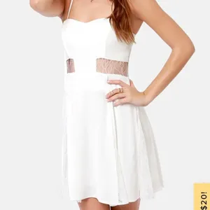 By the Lace-Sides White Lace Dress by Lush Size Small thumbnail 11