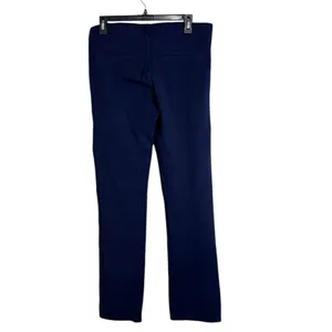 Betabrand Classic DPYP Dress Pant Yoga Pants Straight in Navy size L thumbnail 3