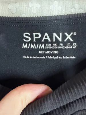 Spanx Black Ribbed Get Moving Tennis Skort thumbnail 5