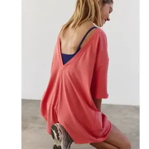 NWT Free People Movement Hot Shot Tee Romper In Tulip Pink XL thumbnail 2