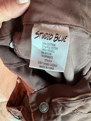 Studio Blue Brown Relaxed Utility Pocket Pants thumbnail 8