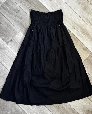 Women's Black Strapless Maxi Skirt/Dress thumbnail 1