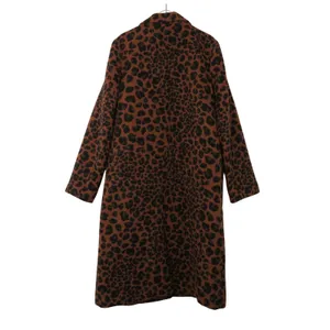 A New Day Leopard Print Long Peacoat Casual Jacket Small Animal Print Oversized thumbnail 5