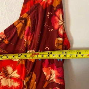 Free People Intimately Red Floral Fairycore Coquette Sleeveless Mini Dress XS thumbnail 8