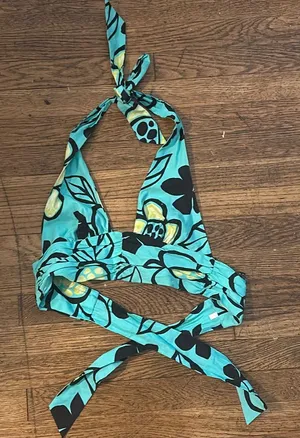 Zara Halter top beachy thumbnail 1