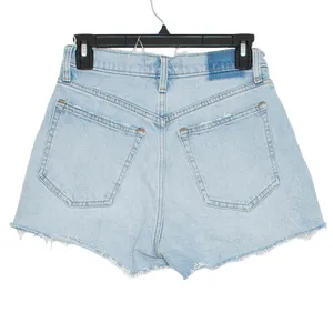 Abercrombie High Rise Mom Shorts Cut Off Denim Blue Curve Love 26 2 Y2K Festival thumbnail 2