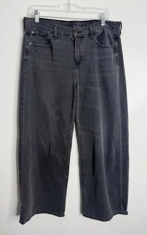 American Eagle‎ Low Rise Skater Jean Washed Black 10 Short Streetwear thumbnail 1
