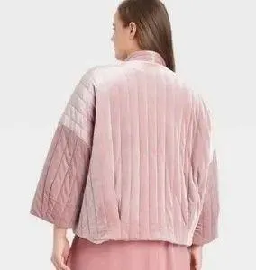 A New Day Pink Quilted Puffer Jacket thumbnail 2
