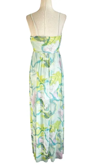 Asos Multicolor Lined Maxi Long Dress w/ Slit Women's Size 2 | 75-14 thumbnail 1