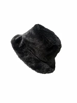 Women's Black Faux Fur Hat #260353 thumbnail 8