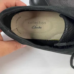 Clark's Women's Black Perforated‎ Oxford Platform Wedge Shoes US 7 C1Z Preppy thumbnail 7