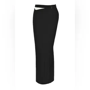 House of CB MARTINEZ Robe Noire Longue Ouverte skirt, Size Small, $190 thumbnail 3