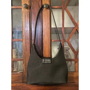 Urban Outfitters‎ Black Shoulder Baguette Small Handbag Silver Buckle thumbnail 3