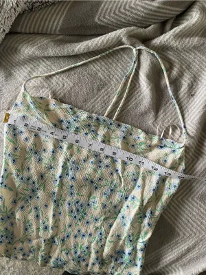 Zara Bohemian Daisy Floral Flowy Tunic Cami Tops Small thumbnail 6