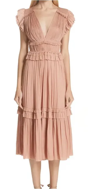 Ulla Johnson Jolee Plissé Dress Size: 2 thumbnail 1
