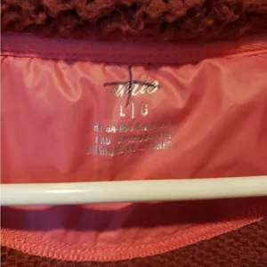 Aerie Women's Cozy Sherpa Jacket - Burgundy thumbnail 2