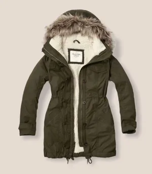 Abercrombie Sherpa Parka Coat thumbnail 1