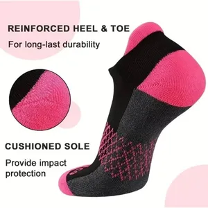 Colorful Athletic Women's Tab Socks 6 PACK Low‎ Cut High Quality NEW thumbnail 4