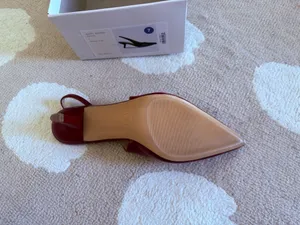a new day target slingback kitten heels burgundy thumbnail 6