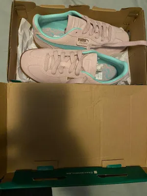 Womens PUMA Palermo Athletic Shoe - Mauve Mist / Mint / Gum thumbnail 7