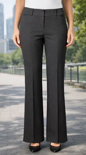 Anne Klein Black Flare Pants Sz M/ 10 thumbnail 2