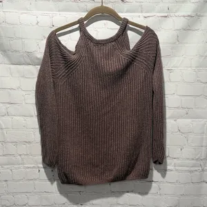Garage Off-the-Shoulder Sweater -‎ Light Brown Woman's Size Small thumbnail 3