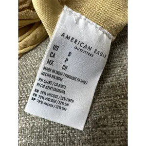 American Eagle Women Linen Blend Paperbag Wide Leg Lined Belted Pants Women S thumbnail 6