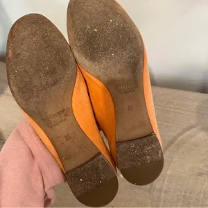 Chloé Lauren Scalloped Suede Ballet Flats Size 36 Peach Ballerina thumbnail 9