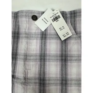 Hollister Ultra High-Rise Plaid Mini‎ Skirt Lavender Purple Grey Small NWT thumbnail 5