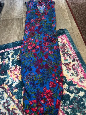 41 hawthorn Blue Floral Sleeveless Maxi Dress thumbnail 3