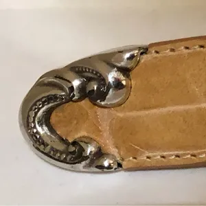 Coldwater Creek Tan Leather Belt Womens S Used S 91017 thumbnail 7