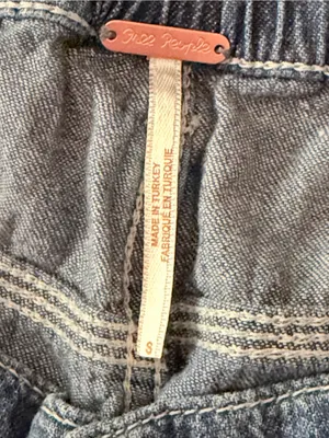 Free People Chloe Baby Barrel Jeans Womens Size Small 100% Cotton OB985403 thumbnail 6