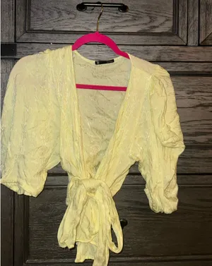 Revolve Krisa Puff Sleeve Wrap Top  thumbnail 3