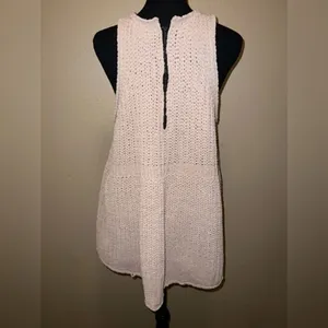 POL Chenille Chunky Knit Tunic Sleeveless Sweater Tank‎ Top small thumbnail 4