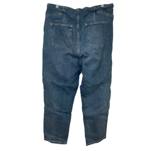 Free People Belted Front Seam Loose Fit Jeans Dark Wash Size‎ 34 thumbnail 4