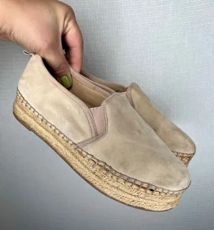 Sam Edelman Adena Beige Suede Espadrille Slip On Flats Womens Size 8 thumbnail 1