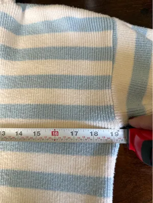 Sincerely Jules Striped Knit Sweater with Collar, Size Small thumbnail 6