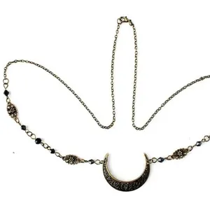 Crescent Moon Head Chain Vintage Style Headwear Hollow Pattern Gypsy‎ Bohemian thumbnail 4
