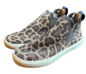 Rothy's The Chelsea Sneaker Women 7 Wildcat Leopard Print High Top Slip On thumbnail 1