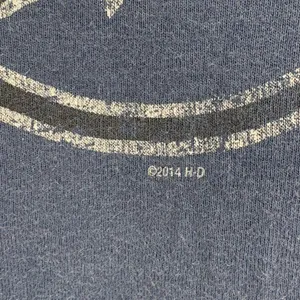 Harley Davidson Women's Henley V Neck Long Sleeve 2013 Nevada Navy Size Medium thumbnail 5